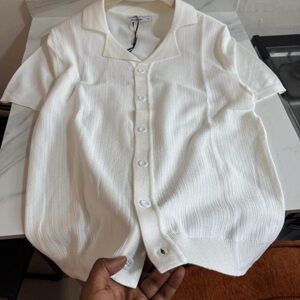 Classic White Men's Shirt